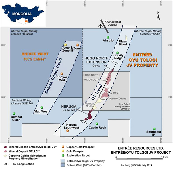 Figure 1 - Entrée/Oyu Tolgoi JV Project