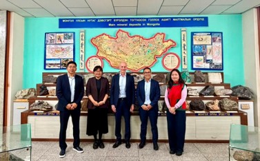 Representatives of Entrée and Mongolia University of Science & Technology, where Entrée provides scholarships.